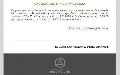 VACUNA CONTRA LA INFLUENZA  NotiCAPLima 057-2019
