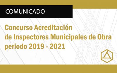 COMUNICADO CONCURSO PARA INSPECTORES MUNICIPALES DE OBRA 2019-2021  |  NotiCAPLima 090-2019
