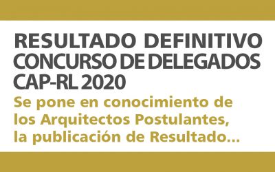 PUBLICACIÓN DE RESULTADO DEFINITIVO CONCURSO DE DELEGADOS CAP-RL 2020 | NotiCAPLima 176-2019