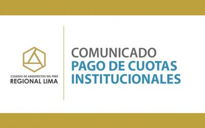 COMUNICADO PAGO DE CUOTAS INSTITUCIONALES | NotiCAPLima 064-2020