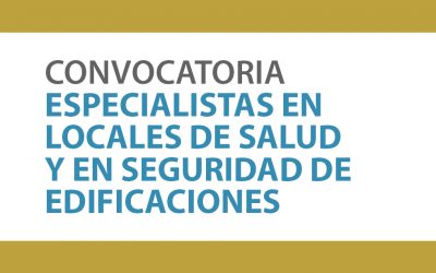 CONVOCATORIA ESPECIALISTAS EN LOCALES DE SALUD Y EN SEGURIDAD DE EDIFICACIONES | NotiCAPLima 053 -2020