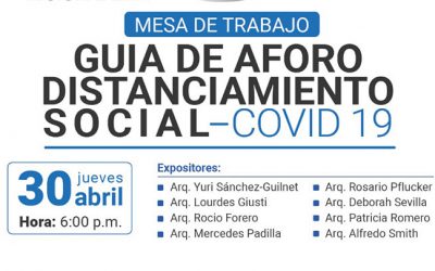 Mesa de Trabajo “Guía de Aforo Distanciamiento Social – COVID 19” #YoMeCapacitoCAPRL #YoMeQuedoEnCasa | NotiCAPLima 066-2020