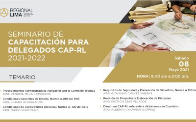 SEMINARIO DE CAPACITACIÓN PARA DELEGADOS CAP-RL 2020-2021
