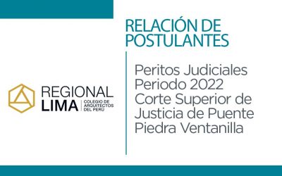 Relación de Postulantes aptos para Evaluación Curricular de Peritos Judiciales Puente Piedra – Ventanilla | NotiCAPLima 004-2022
