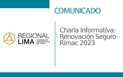 Charla Informativa: Renovación Seguro Rimac 2023 | NotiCAPLima 068 – 2023