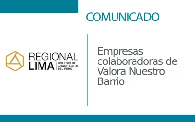 Empresas colaboradoras de Valora Nuestro Barrio   | NotiCAPLima 110 – 2023