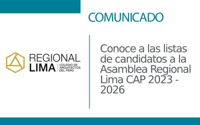 Este domingo 25 de junio | Elecciones Complementarias | Conoce a las listas de candidatos a la Asamblea Regional Lima CAP 2023 – 2026 | NotiCAPLima 177 – 2023