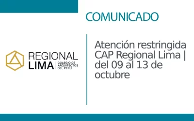 Atención restringida CAP Regional Lima | del 09 al 13 de octubre | NotiCAPLima 272 – 2023