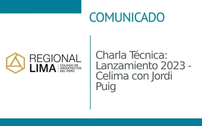 Charla Técnica: Lanzamiento 2023 – Celima con Jordi Puig | NotiCAPLima 247 – 2023