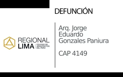 Defunción: Arq. Jorge Eduardo Gonzales Paniura CAP 4149 |  NotiCAPLima 269 – 2023