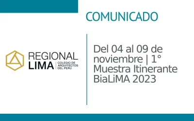 🔵Del 04 al 09 de noviembre | 1° Muestra Itinerante BiaLiMA 2023 ✨| NotiCAPLima 292 – 2023
