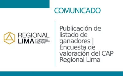 Publicación de listado de ganadores | Encuesta de valoración del CAP Regional Lima | NotiCAPLima 029-2024