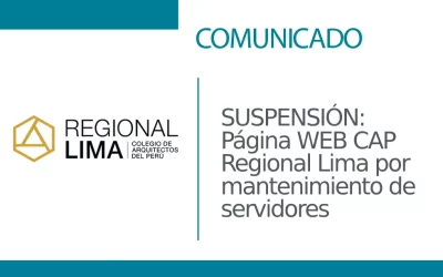 🔴 SUSPENSIÓN: Página WEB CAP Regional Lima por mantenimiento de servidores | NotiCAPLima 040-2024