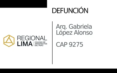 Defunción: Arq. Gabriela López Alonso CAP 9275 | NotiCAPLima 070 – 2024