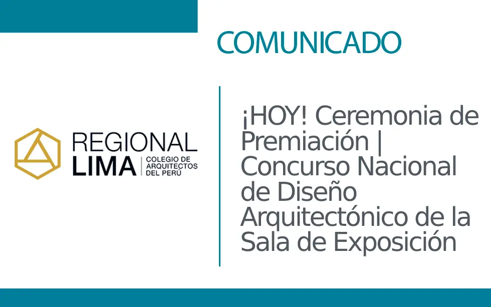 ¡HOY! Ceremonia de Premiación | Concurso Nacional de Diseño Arquitectónico de la Sala de Exposición | Semana de la Arquitectura de Madrid 2024 | NotiCAPLima 090 – 2024