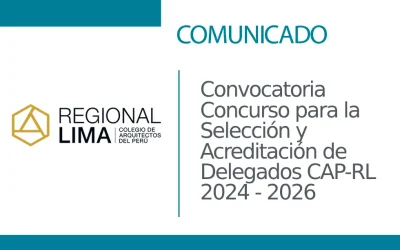 Convocatoria Concurso para la Selección y Acreditación de Delegados CAP-RL 2024 – 2026  | NotiCAPLima 129 – 2024