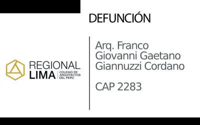 Defunción: Arq. Franco Giovanni Gaetano Giannuzzi Cordano CAP 2283 | NotiCAPLima 187 – 2024