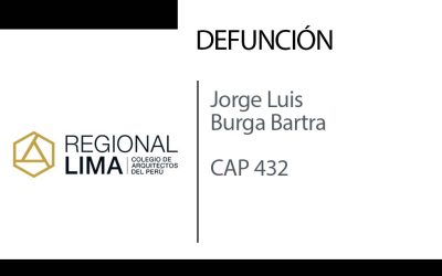 Defunción: Arq. Jorge Luis Burga Bartra CAP 432 | NotiCAPLima 232 – 2024