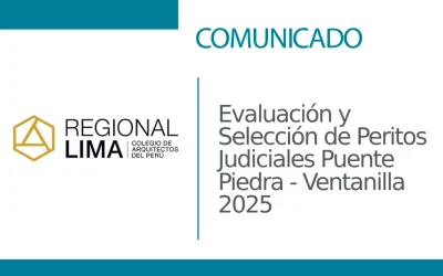 Convocatoria: Evaluación y Selección de Peritos Judiciales Puente Piedra – Ventanilla 2025  | NotiCAPLima 225 – 2024