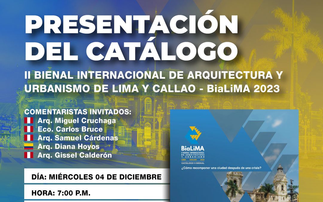 PRESENTACIÓN CATÁLOGO BiaLiMA 2023 – 04 DICIEMBRE 2024