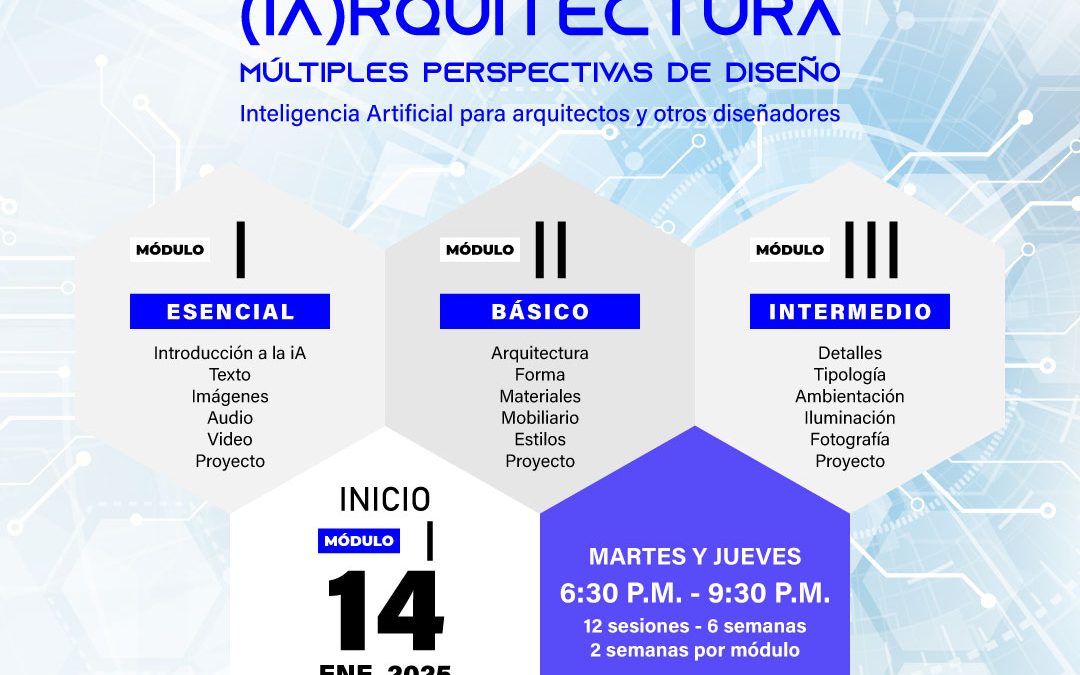 (IA)RQUITECTURA – INTELIGENCIA ARTIFICIAL PARA ARQUITECTOS Y OTROS DISEÑADORES