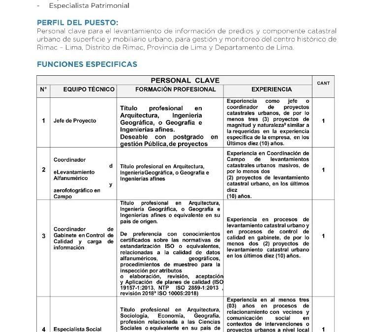 Buzón Laboral: Requerimiento de profesionales para la empresa CONSULTORÍA INTEGRAL BENITES ZAVALA & ASOCIADOS S.A. | NotiCAPLima 273 – 2024