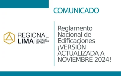 ✔No te quedes sin tu RNE 📖 – Reglamento Nacional de Edificaciones 🔉¡VERSIÓN ACTUALIZADA A NOVIEMBRE 2024! | NotiCAPLima 279 – 2024