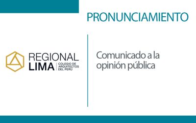 Pronunciamiento: Comunicado a la opinión pública | NotiCAPLima 055 – 2025