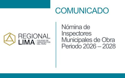 Nómina de Inspectores Municipales de Obra-Periodo 2026 – 2028