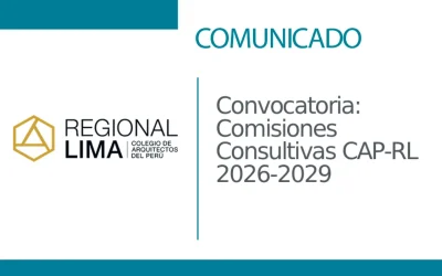 Convocatoria: Comisiones Consultivas CAP-RL 2026-2029 | NotiCAPLima 031 – 2026